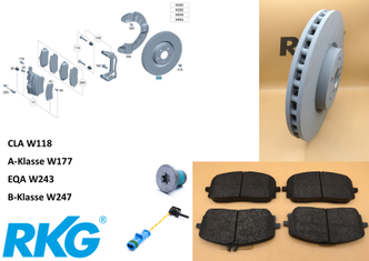 Bremsen-Satz-Vorne.CLA 118, A- W177,EQA W243, GLB W247. *A2474211912*-1