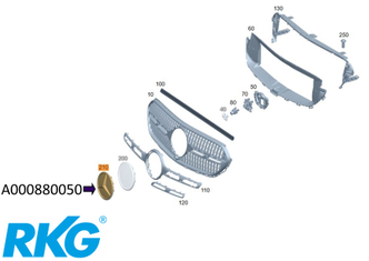 Grundplatte Distronic. GLC W254, G-Modell W465. *A0008800500*-1