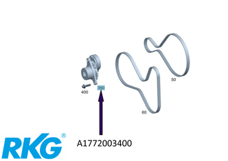 Riemenspanner AMG GT, C63 AMG, GLC 63. *A1772003400*-1