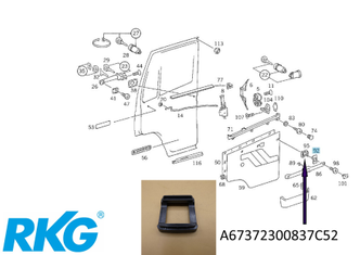 Abstandsstück für Schieber. W650, W670 *A67372300837C52*-2