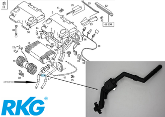 Original Mercedes-Benz Ventil vordere Heizeinheit, VARIO-7