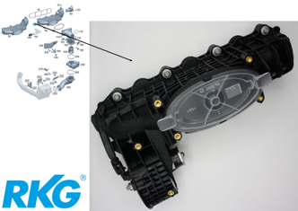 Original Mercedes-Benz Ladeluftverteiler mit Klappensteller OM651-2