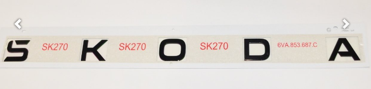 Skoda Heckklappen Schriftzug Fabia 4 – Black Edition-1