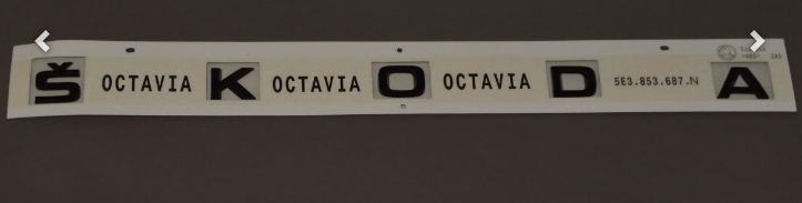 Skoda Heckklappen Schriftzug Octavia 4 – Black Edition-1