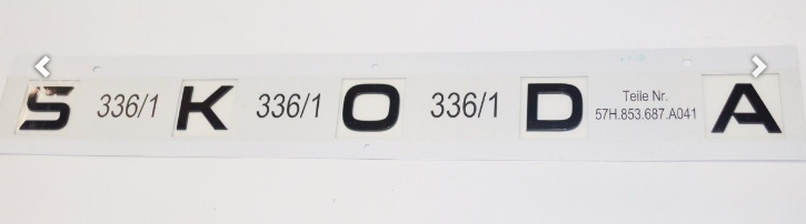 Skoda Heckklappen-Schriftzug – Blackline Logo – Schwarz glänzend für Kodiaq 2-1