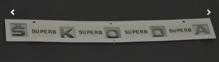 Skoda Superb III (3V) Heckklappen-Schriftzug – Chrom Metall Emblem-1