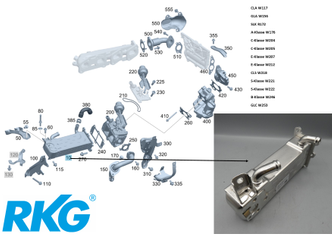 Original Mercedes-Benz AGR-Kühler OM651-7