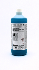 Original PSA Scheibenreiniger 1 Liter in Herstellerflasche, zeigt die 1 L Flasche mit Etikett und Sicherheitsinformationen, wie direkt vom Hersteller geliefert.