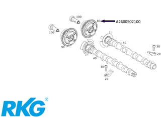 Nockenwellenversteller Einlass. OM270910 *A2600502100* Original Mercedes-Benz-1