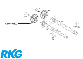 Nockenwellenversteller Auslass. OM270910 *A2600502200* Original Mercedes-Benz-1