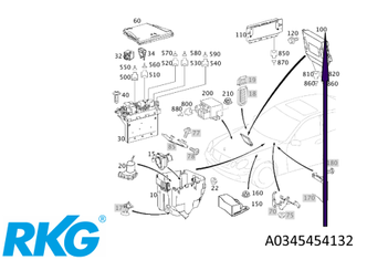 Steuergerät Getriebesteuerung. E-Klasse W211, CLS W219. *A0345454132* Original M-1