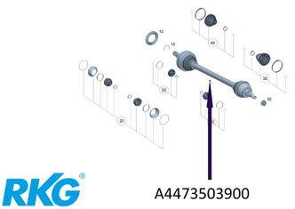 Antriebswelle hinten rechts / links. V-Klasse W447, W448. *A4473503900*-1