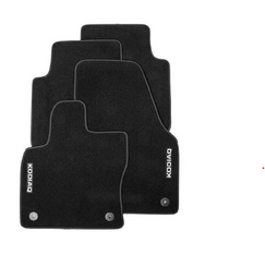 Skoda KODIAQ Fußmatten Velours Schwarz Textilmatten Set-1