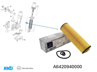 Original Mercedes-Benz Ölfilter für Motor M271-3