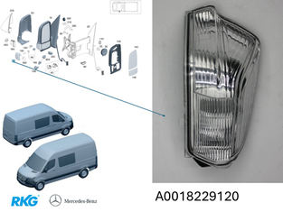 Original Mercedes-Benz Spiegelblinker links, Sprinter-7
