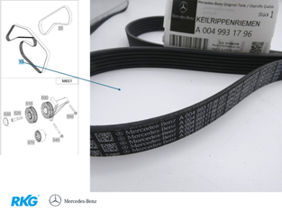 Keilrippenriemen Sprinter W907. *A0049931796* Original Mercedes-Benz-1
