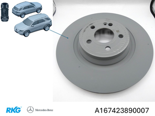 Bremsscheiben-Satz hinten (2 Stck.) GLE W167 *A1674238900* Original MB-1