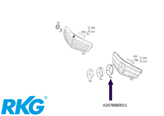 Platte-Abstandsregeltempomat (DISTRONIC PLUS) A2078880011-1
