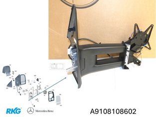 Aussenspiegel / Rumpfspiegel rechts. Sprinter W907, W910 *A9108108502*-1