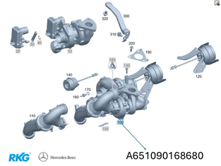 Turbolader OM 651950. V-Klasse W447, Sprinter W910. *A6510901686* Original MB-1