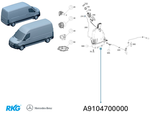 AdBlue Tank Sprinter W907, W910 *A9104700000* Original Mercedes-Benz-1
