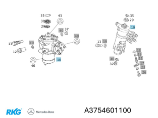 Lenkgetriebe ACTROS A3754601100 Original Mercedes-Benz-1