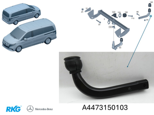 Kugelhals_Anhängekupplung. V-Klasse W447 *A4473150103* Original Mercedes-Benz-1