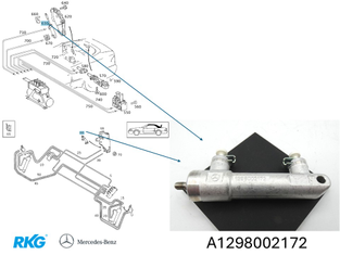 Zylinder-Verdeckhydraulik W124 Cabrio, SL R129, CLK-Cabrio*A1298002172* Original-1