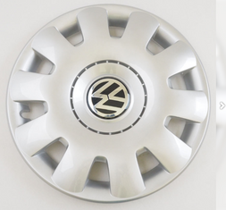 VW Original Radkappe 15 Zoll Silber für Golf 4, Bora, New Beetle, Polo 9N-1