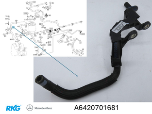 Kraftstoffleitung (Filter zur Pumpe). ML, GL, C-Klasse, S-Klasse *A6420701681*-1