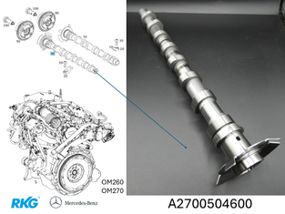 Nockenwelle-Auslass CLA, A-Klasse, GLA, GLB *A2700504600* Original Mercedes-1