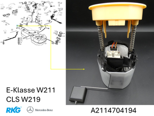 Zusatzpumpe / Kraftstoffpumpe. E-Klasse W211, CLS W219 *A2114704194* Original MB-1