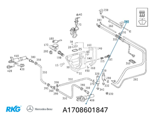 Waschdüse SLK R170, SLR W199 *A1708601847* Original Mercedes-Benz-1