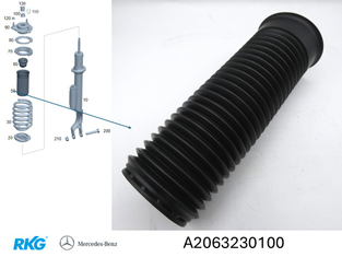 Manschette Federbein vorne. C-Klasse 206, E-Klasse 214, CLE, GLC *A2063230100*-1