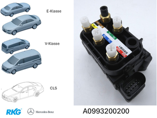 Ventilblock AIRMATIC. E-Klasse, CLS, V-Klasse *A0993200200* Original Mercedes-1