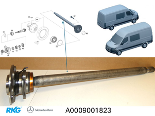 Achswelle/Antriebswelle hinten. Sprinter *A9063504010* Original Mercedes Benz-1