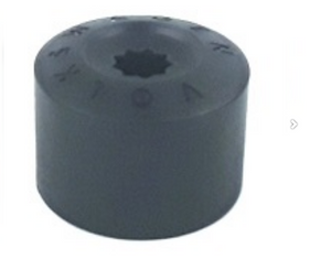 Volkswagen Original Radschraubenkappe schwarz mit VW Schriftzug-1