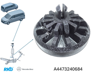 Federbeilage hinten, unten. V-Klasse *A4473240684* Original Mercedes-Benz-1