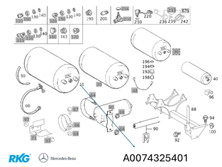 Druckbehälter Stahl 25 Liter VOSS 232, Ø246 *A0074325401*-1