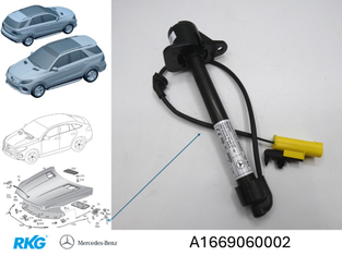Original Mercedes-Benz Aktuator-Motorhaube. ML, GLE, GL W166, GLE W292-2