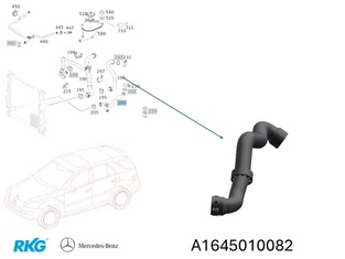 Kühlerschlauch oben zum Motor. ML W164 *A1645010082* Original Mercedes-Benz-1