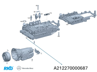 Steuereinheit Autom. Getriebe 722.9 *A2122700006* Original Mercedes-Benz-1