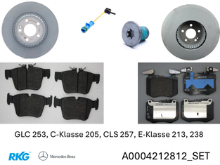 Original Mercedes-Benz Bremsen-Satz-vorne-und-hinten. GLC, C 205, E 213-2