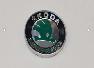 Original Skoda Nabenkappe 50mm Schwarz Chrom Radkappe Octavia Rapid Superb Yeti-1