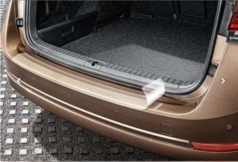 Original ŠKODA Ladekantenschutzfolie Transparent 3M-Folie Stoßfänger Kofferraum Schutzfolie-1