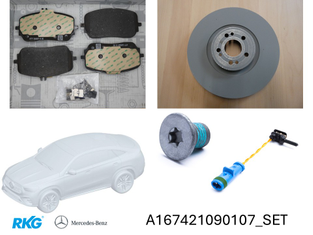 Original Mercedes-Benz Bremsensatz vorne. GLE, GLS W167-2