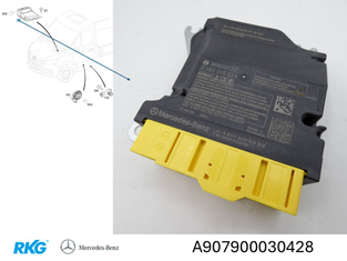 Steuergerät Airbag. Sprinter W907, W910 *A9079000304* Original Mercedes-Benz-1
