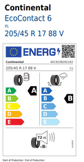 Continental EcoContact6 205/45 R17 88V Demo Reifen-1