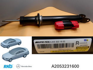 Stoßdämpfer vorne rechts. C-Klasse W205 *A2053231600* Original Mercedes-Benz-1