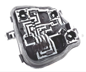 Original Audi A3 8P Lampenträger hinten links außen Original-1